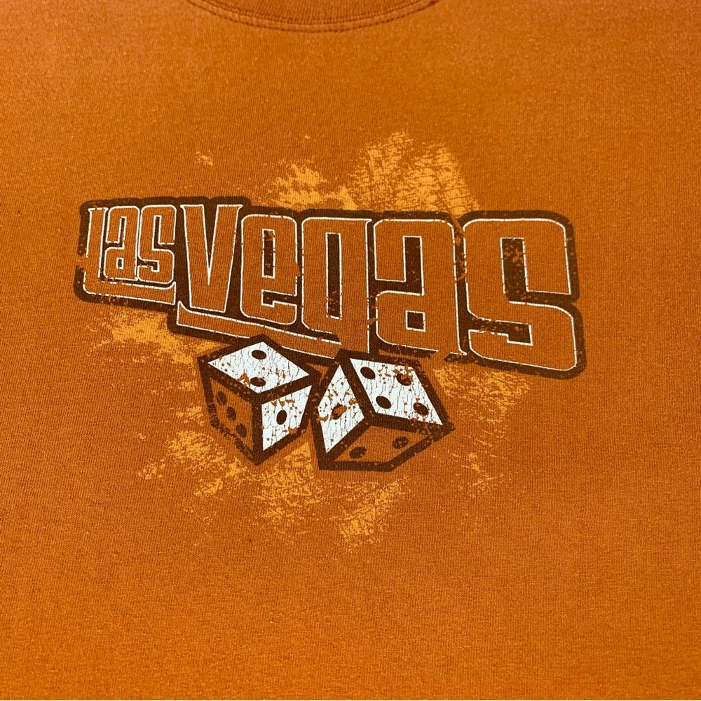 Vintage Circus Circus Las Vegas T-Shirt Casino Dice Orange Y2k Tee Size XL - Picture 7 of 8